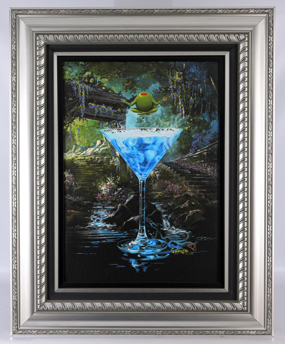 Michael Godard comparable auction result: michael godard zen garden tini