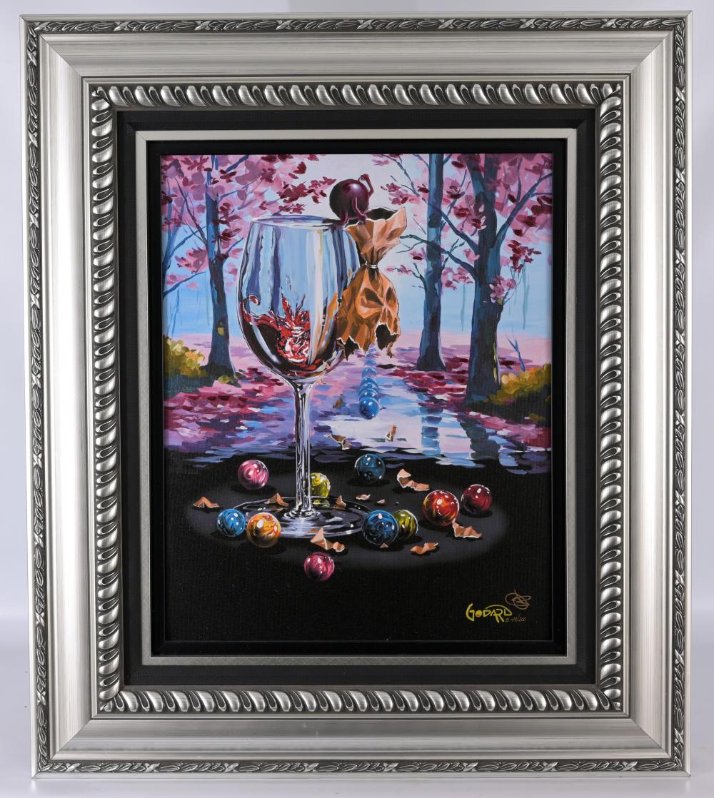 Michael Godard comparable auction result: michael godard i lost my marbles