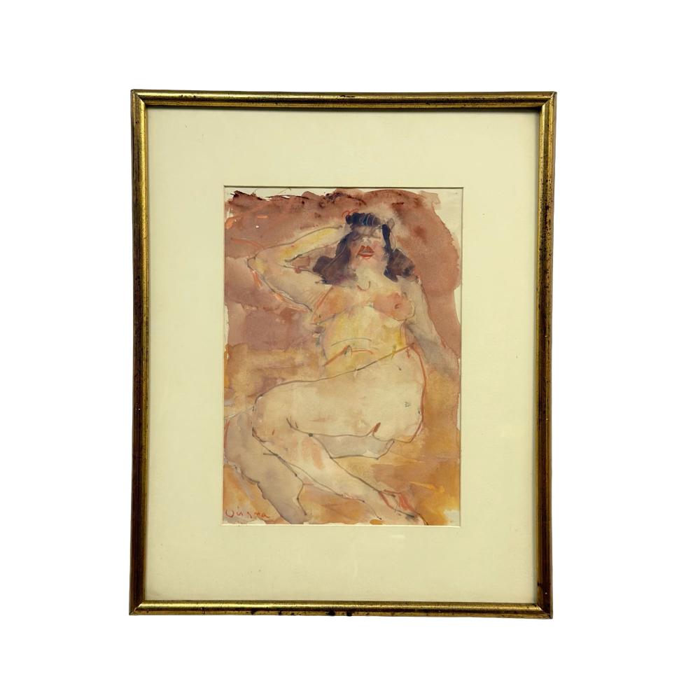 hank virgona american 1929 2019 reclining female nude mixed media on paper · Lion and Unicorn · 2026-07-15 Hank Virgona comparable auction result: hank virgona american 1929 2019 reclining female nude mixed media on paper