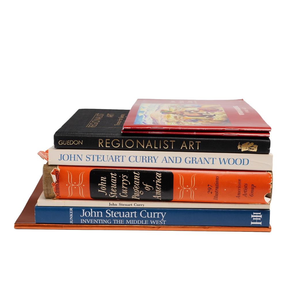 John Steuart Curry comparable auction result: 8pc john steuart curry and regionalist art books and catalogs
