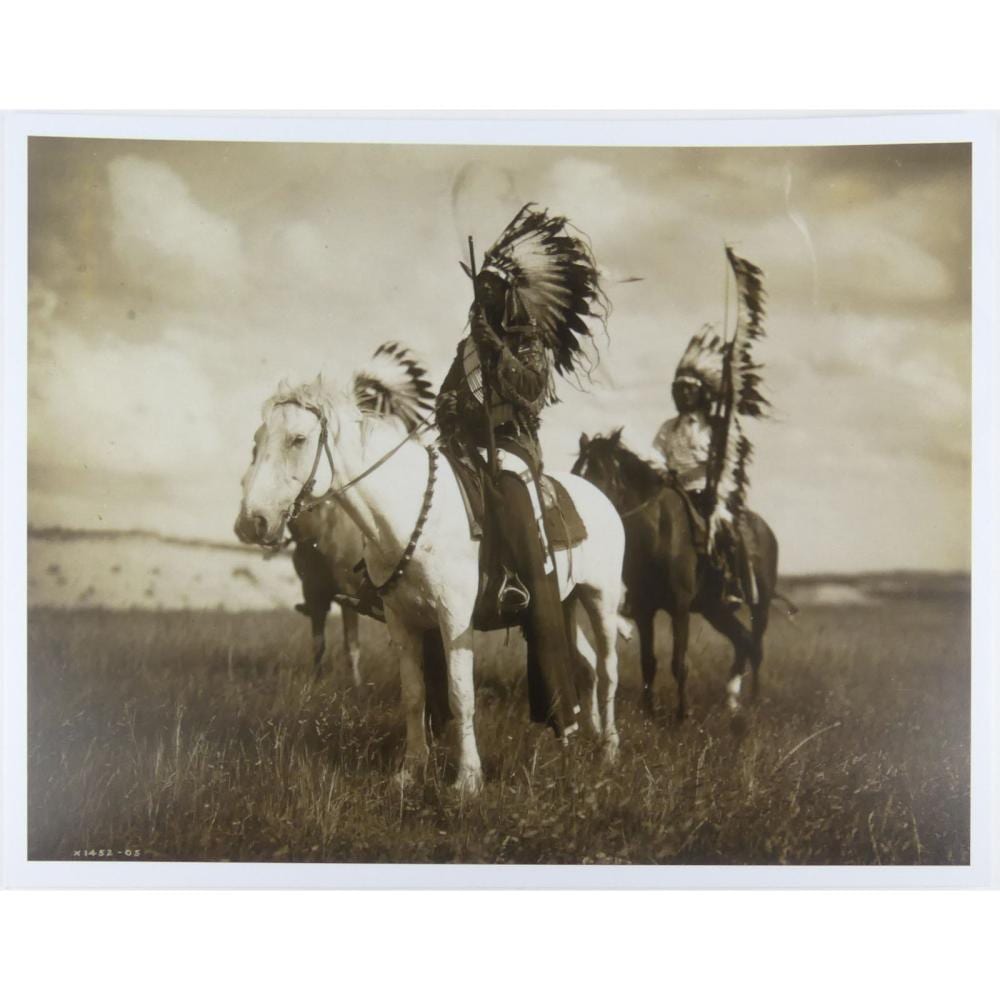 Edward Sheriff Curtis comparable auction result: edward curtis sioux chiefs photo print