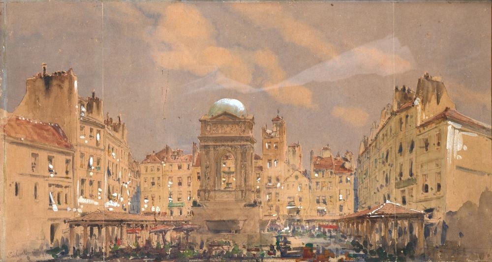 Gabriele Carelli comparable auction result: gabriele carelli napoli 1820 toulon 1900 fontana degli innocenti