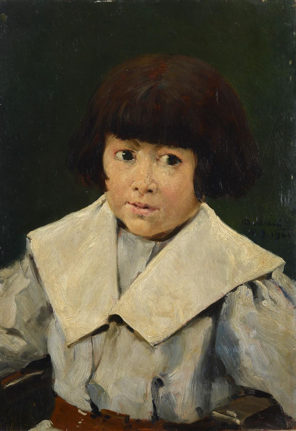 Lorenzo Delleani comparable auction result: lorenzo delleani pollone di biella 1840 torino 1908 bambino 1900