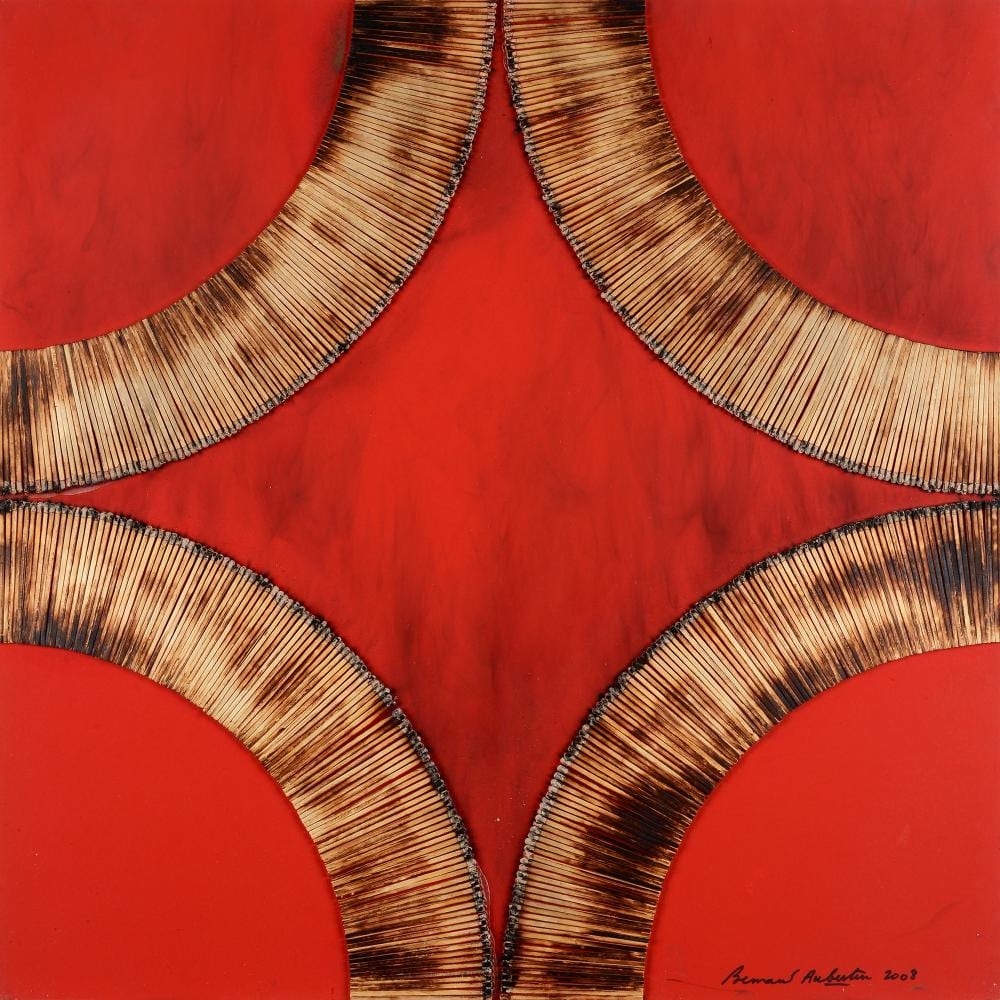 Bernard Aubertin comparable auction result: bernard aubertin fontenay aux roses 1934 reutlingen 2015 dessin de feu sur table rouge 2008