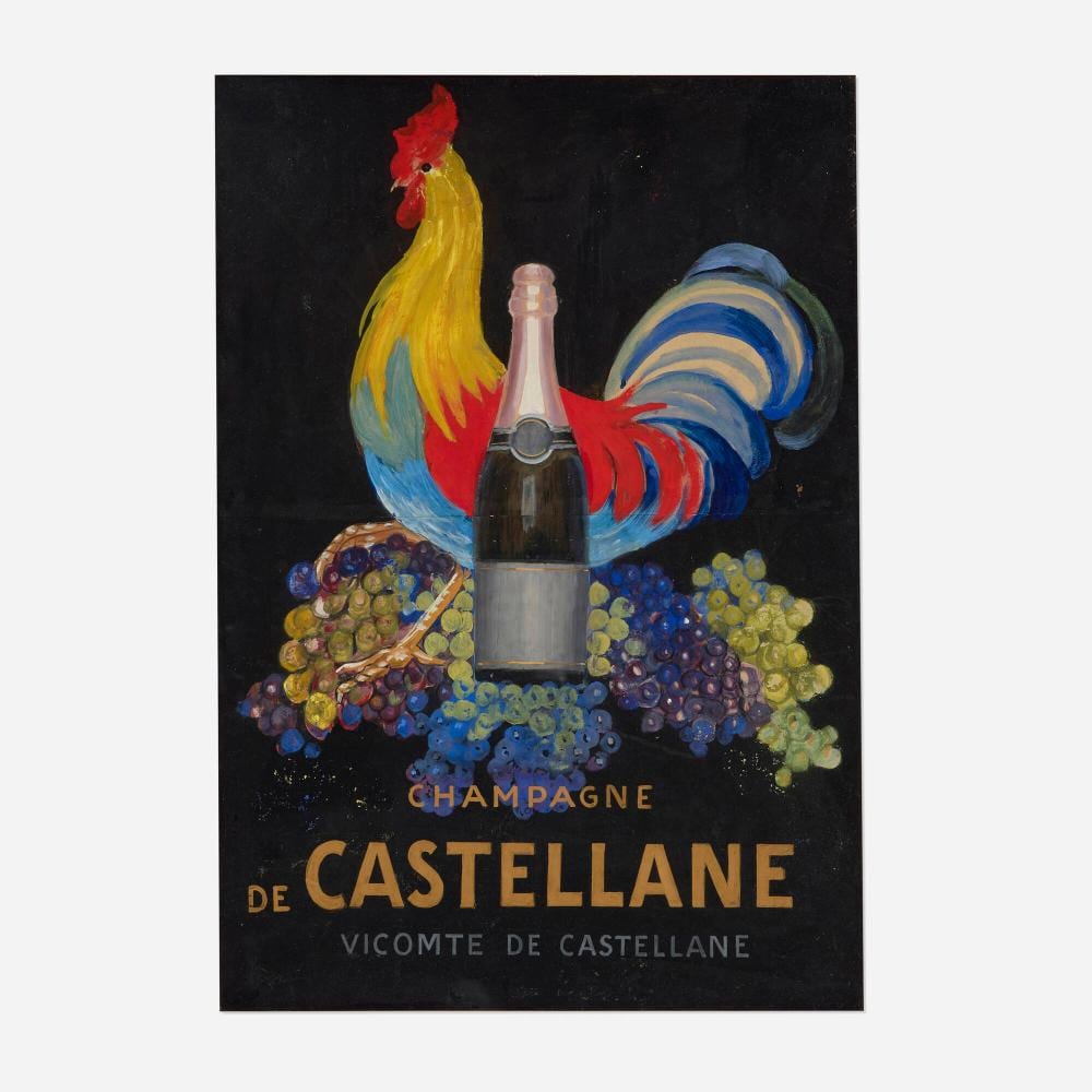 Leonetto Cappiello comparable auction result: leonetto cappiello champagne de castellane maquette