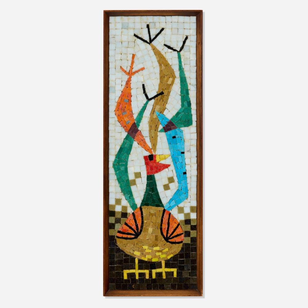 Evelyn Ackerman comparable auction result: evelyn ackerman bird mosaic
