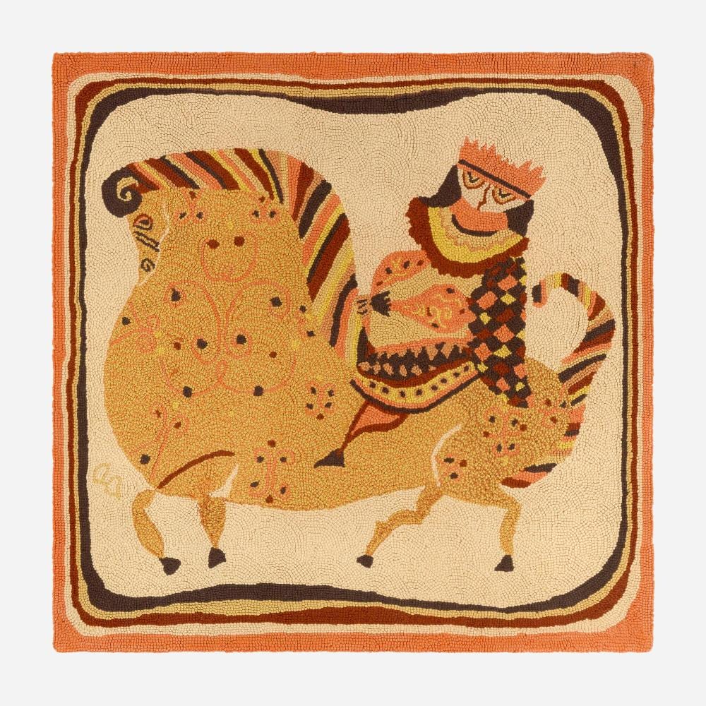 Evelyn Ackerman comparable auction result: evelyn ackerman equestrian tapestry