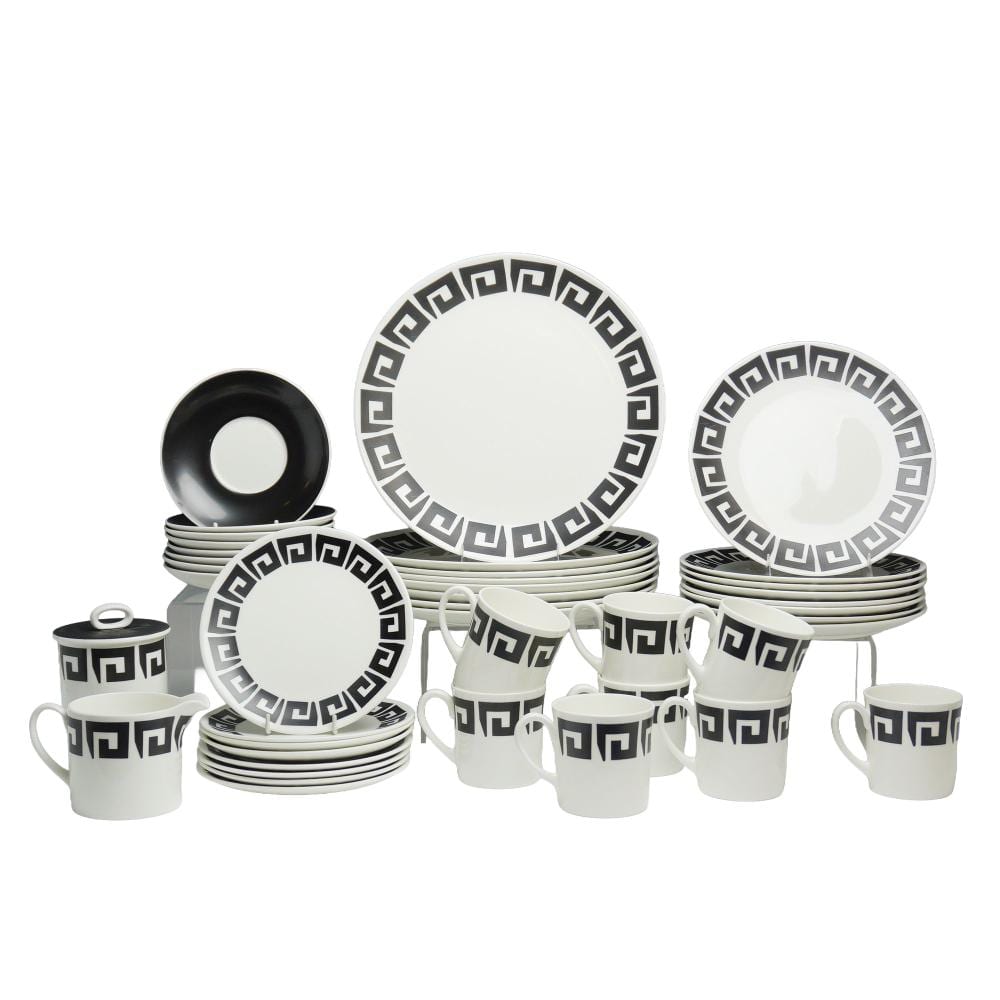 a 42pc set of wedgwood bone china tableware in the black keystone pattern by susie cooper · Lion and Unicorn · 2026-07-19 Susie Cooper comparable auction result: a 42pc set of wedgwood bone china tableware in the black keystone pattern by susie cooper