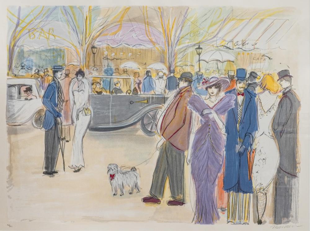 isaac maimon french israeli 1951 paris cityscape lithograph signed l r and numbered 138 275 l l frame 39 3 4 x 48 3 4 in 101 x 123 8 cm · Weschler's · 2026-07-14 Isaac Maimon comparable auction result: isaac maimon french israeli 1951 paris cityscape lithograph signed l r and numbered 138 275 l l frame 39 3 4 x 48 3 4 in 101 x 123 8 cm
