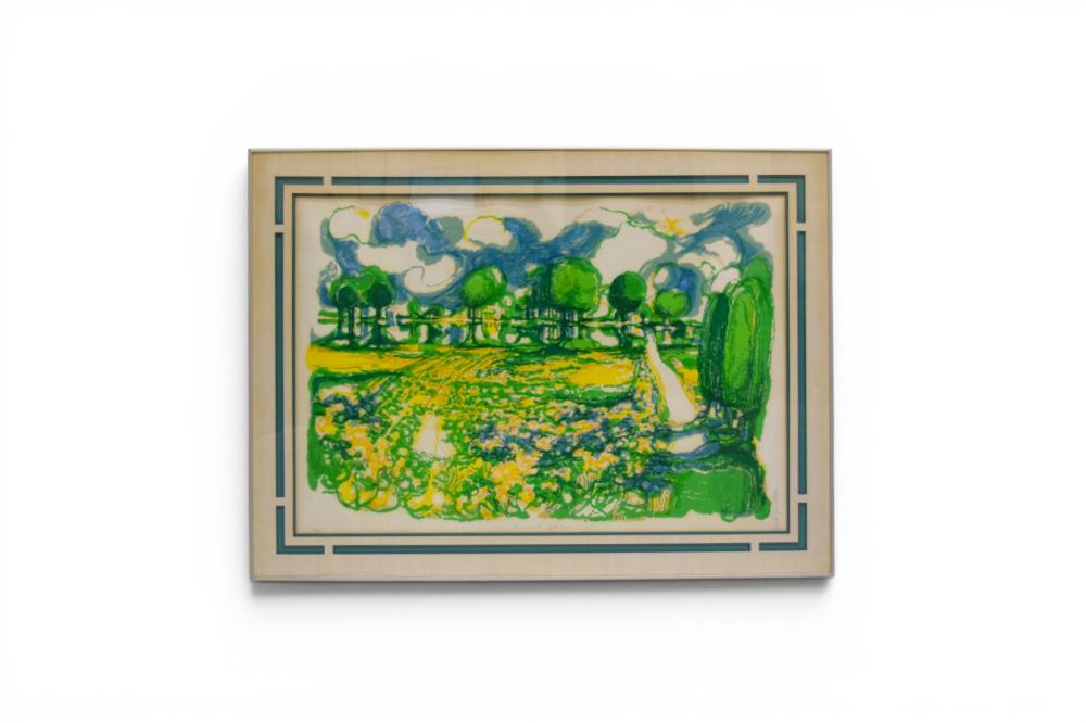 Ronald Julius Christensen comparable auction result: ronald julius christensen lithograph countryside