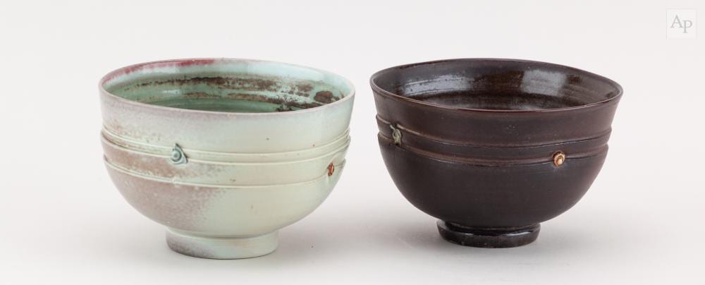 jack doherty born 1948 a porcelain bowl with pronounced ribbing covered in soda vapour glaze impressed mark diameter 12cm and a similar example covered in iron glaze 2 · Adam Partridge Auctioneers · 2026-07-17 Jack Doherty comparable auction result: jack doherty born 1948 a porcelain bowl with pronounced ribbing covered in soda vapour glaze impressed mark diameter 12cm and a similar example covered in iron glaze 2