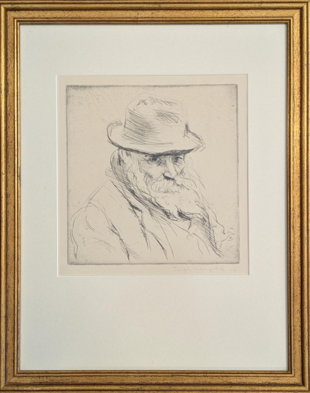 Joseph Margulies comparable auction result: joseph margulies homeless philosopher etching