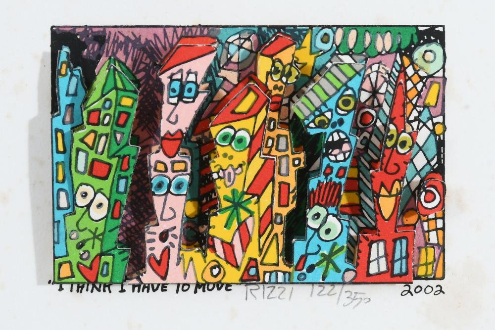 James Rizzi comparable auction result: james rizzi i think it s time to move mixed medi