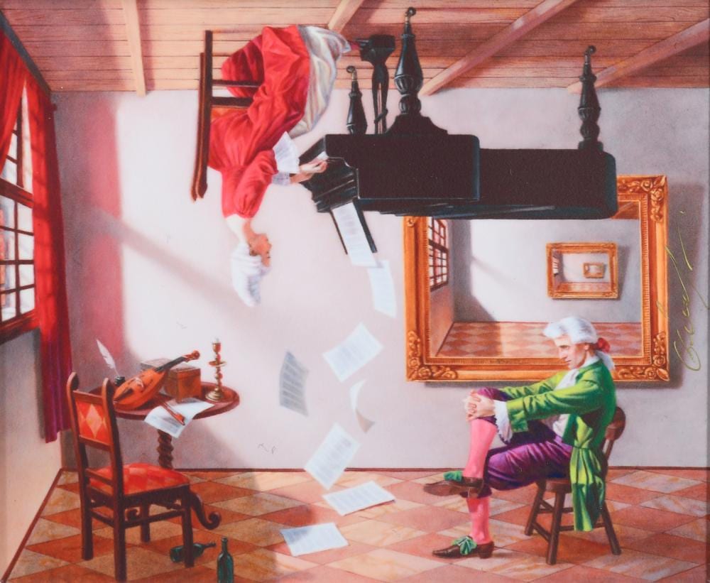 Michael Cheval comparable auction result: michael cheval discord of analogy dye sublimation
