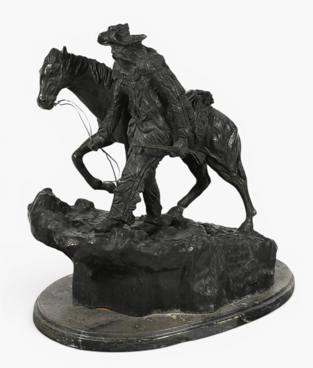 Marshall Mitchell comparable auction result: marshall mitchell two alone bronze sculpture