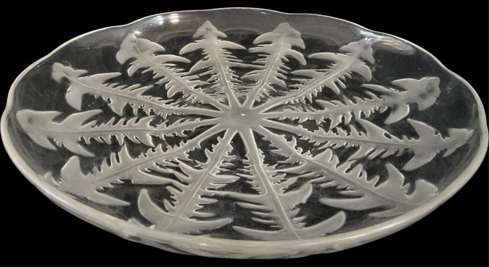 Rene Lalique comparable auction result: rene lalique pissenlit plate