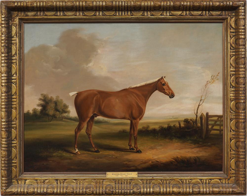 William Henry Davis comparable auction result: william henry davis 1786 1865 signed english equestrian horse portrait large framed oil painting