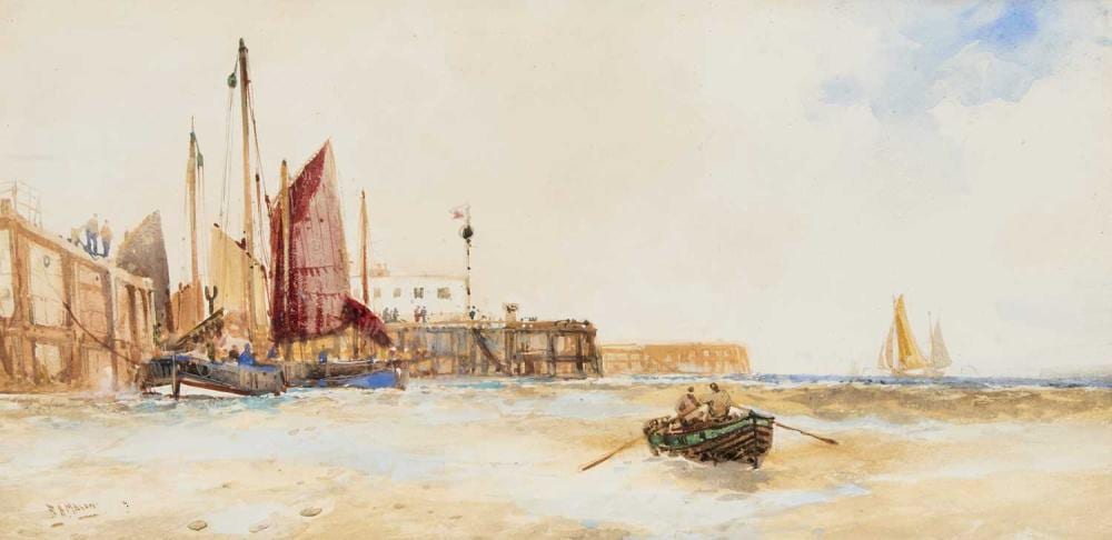 Frank H. Mason comparable auction result: frank henry mason 1875 1965 in the harbour scarborough