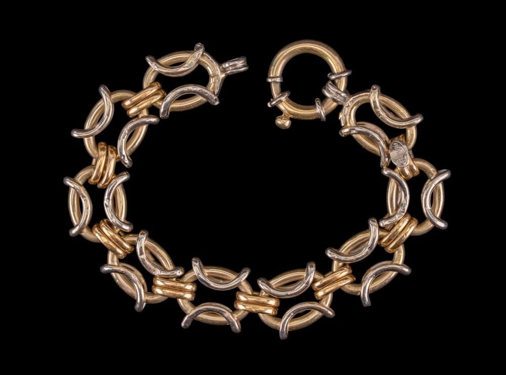 Giorgio (1511) Vasari comparable auction result: 18k gold link bracelet by giorgio