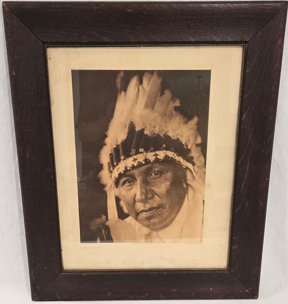 Edward Sheriff Curtis comparable auction result: edward curtis lone chief oto photogravure