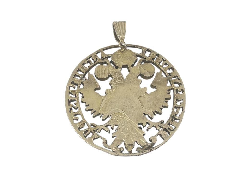 Maria Theresa Thaler Cut Coin in Silver sold by Apple Tree Auction Center, lot 623 — auction record photograph