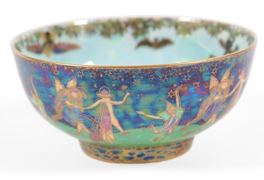 Daisy Makeig-Jones comparable auction result: daisy makeig jones 1881 1945 for wedgwood a fairyland lustre leapfrogging elves bowl