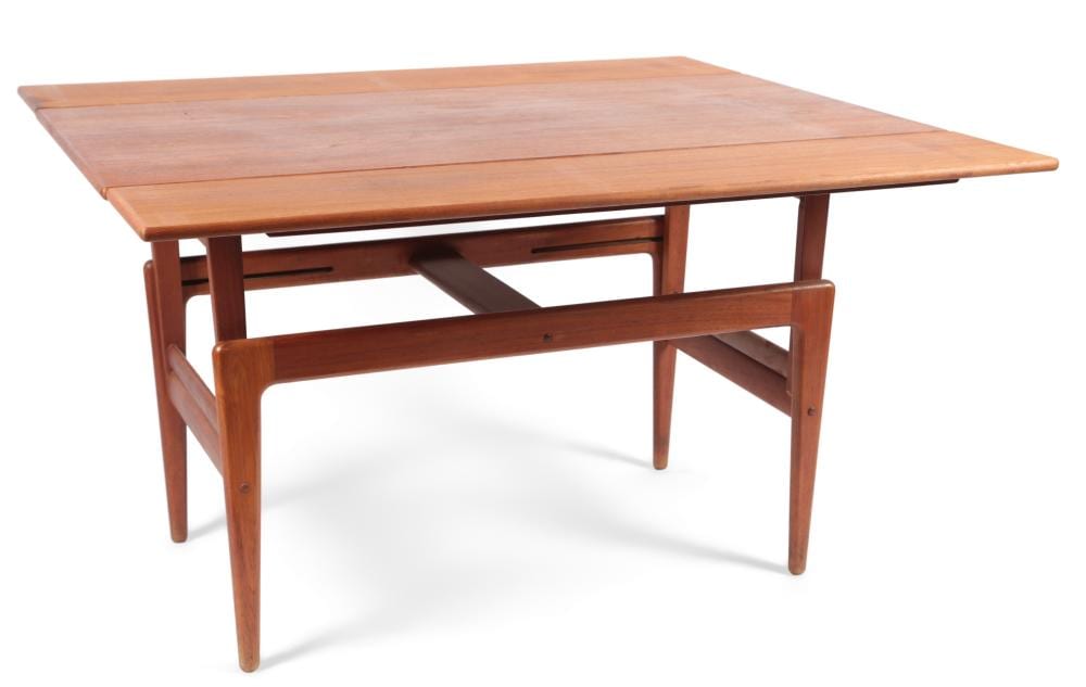 Kai Kristiansen comparable auction result: kai kristiansen danish b 1929 for vildbjerg m belfabrik a teak elevator metamorphic coffee dining table