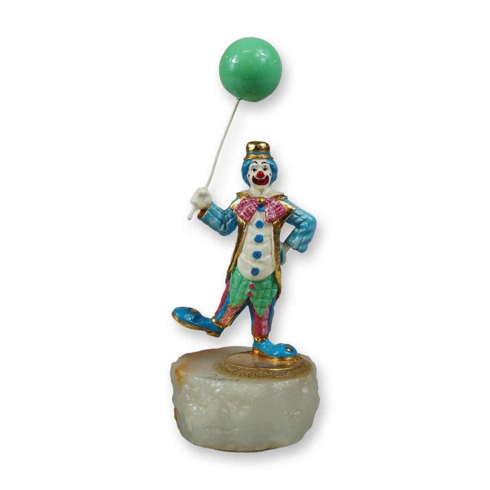 ron lee comparable auction result: ron lee signed enameled metal bo bo clown figurine
