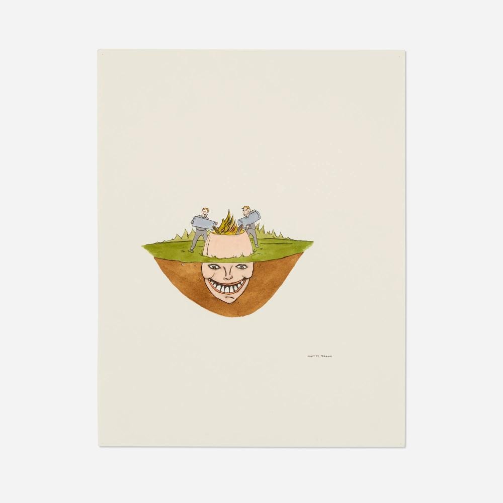 Marcel Dzama comparable auction result: marcel dzama untitled