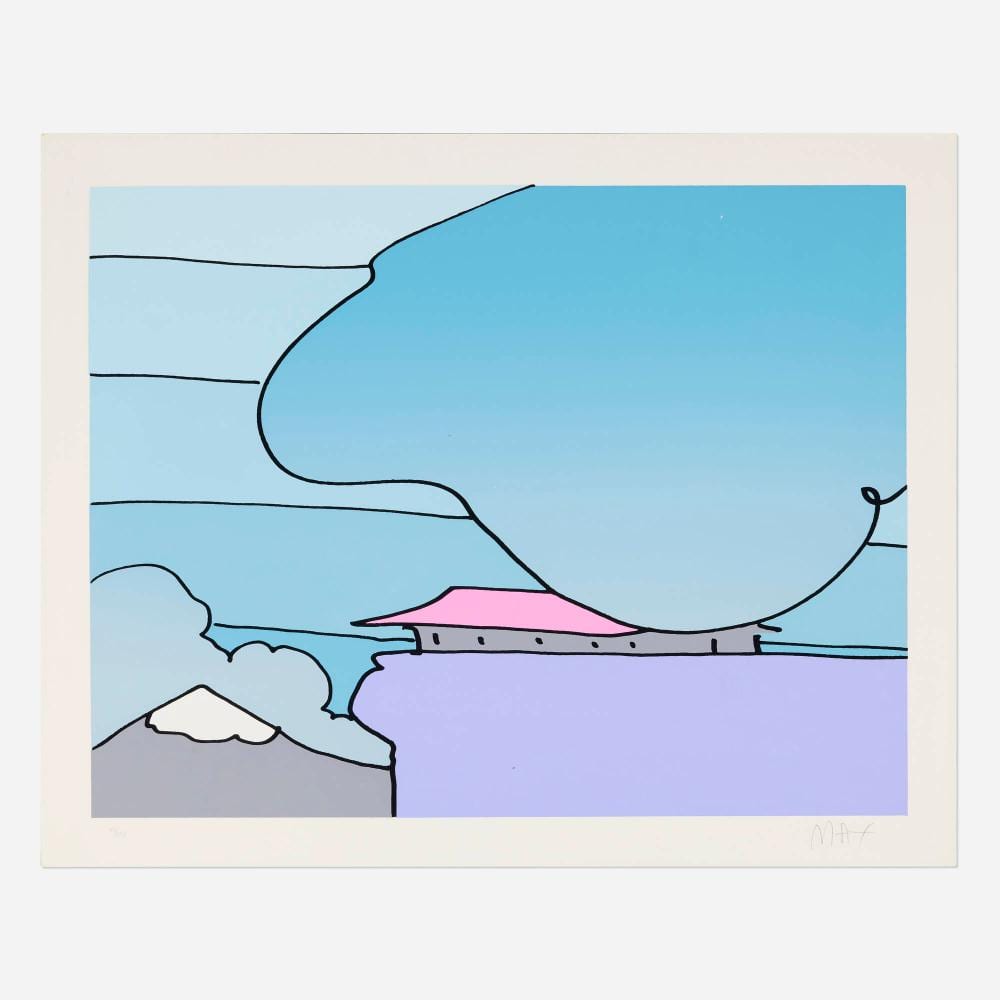 Peter Max comparable auction result: peter max early morning light i