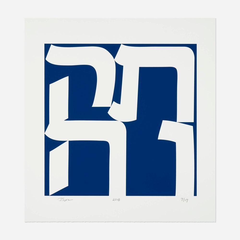 Robert Indiana comparable auction result: robert indiana tikva