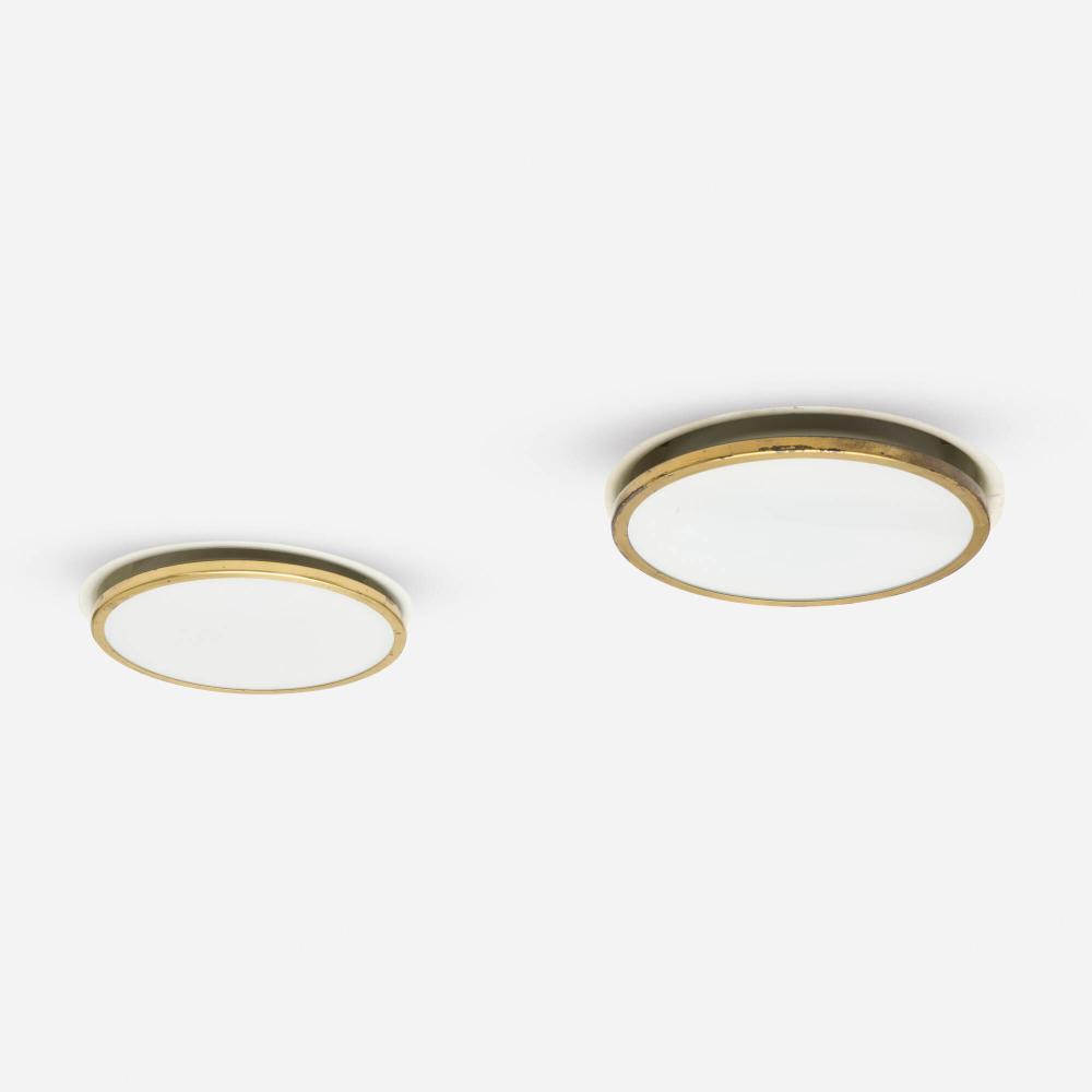 Arne Jacobsen comparable auction result: arne jacobsen munkegard ceiling lamps pair