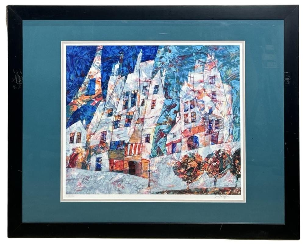 Harry Guttman comparable auction result: signed harry guttman village park serigraph