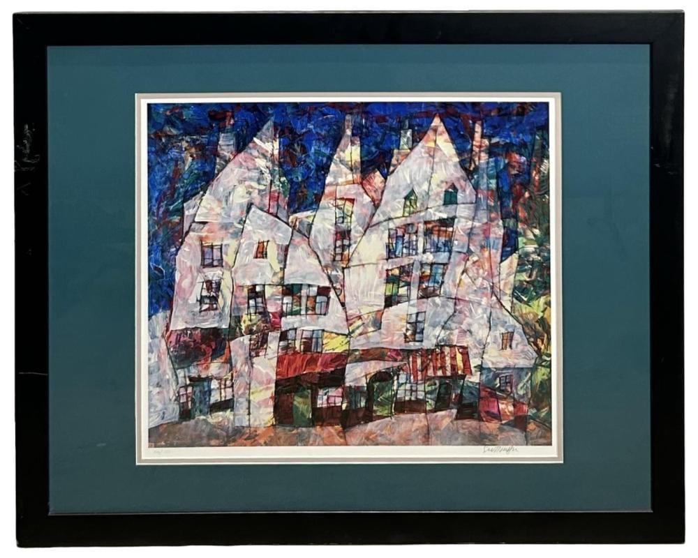 Harry Guttman comparable auction result: signed harry guttman city square print