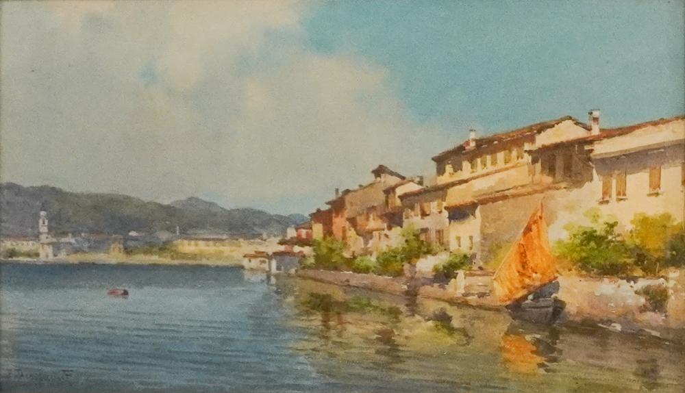 Alberto Prosdocimi comparable auction result: alberto prosdocimi italian 1852 1925 italian city scene watercolor signed l l frame 12 3 4 x 17 1 2 in 32 4 x 44 5 cm