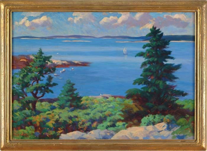 Joseph B. Kahill comparable auction result: joseph b kahill american 1882 1957 off the maine coast