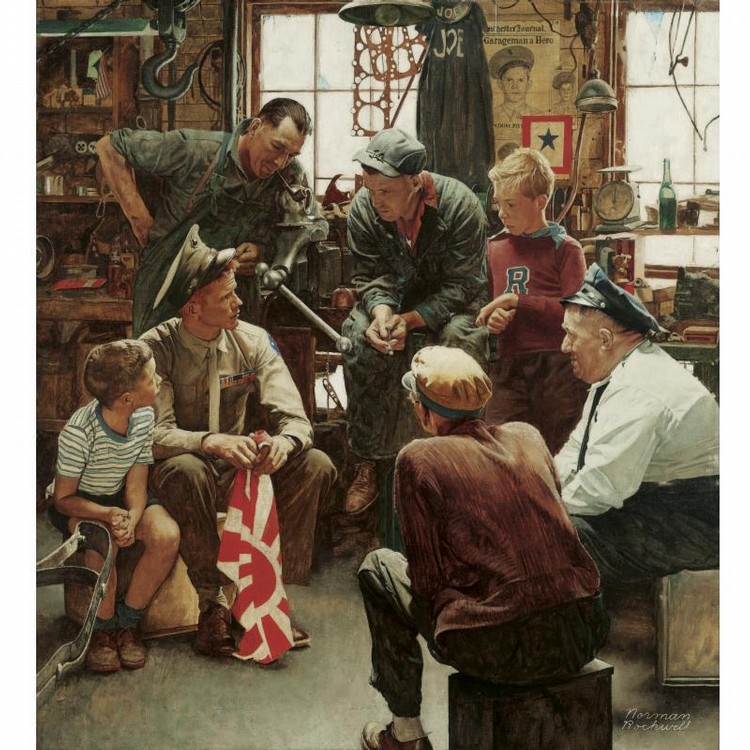 Norman Rockwell 1894-1978 comparable sale