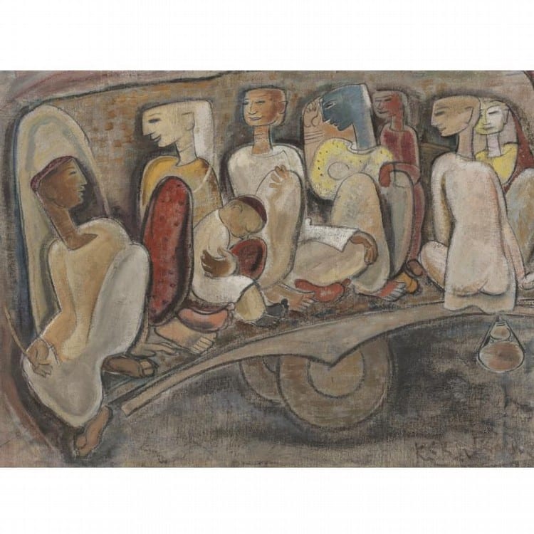 Krishnaji Shamrao Kulkarni comparable auction result: krishnaji shamrao kulkarni 1916 1994
