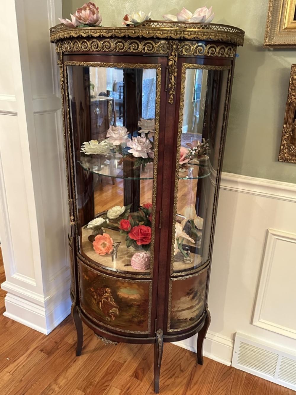 Auction comp thumbnail for Louis XV Ormolu Demi lune Vitrine Display Cabinet (Terri Peters & Associates, Lot 254)