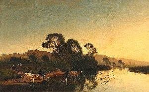 rex vicat cole cattle with a drover approaching a river in an extensive landscape oil on canvas signed and dated 1876 49 5 x 80 cm estimate · Charterhouse · 2005-04-22 Rex Vicat Cole comparable auction result: rex vicat cole cattle with a drover approaching a river in an extensive landscape oil on canvas signed and dated 1876 49 5 x 80 cm estimate