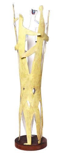 Sargent Claude Johnson comparable auction result: sargent claude johnson american 1888 1967 the maypole c 1959 welded metal and enamel