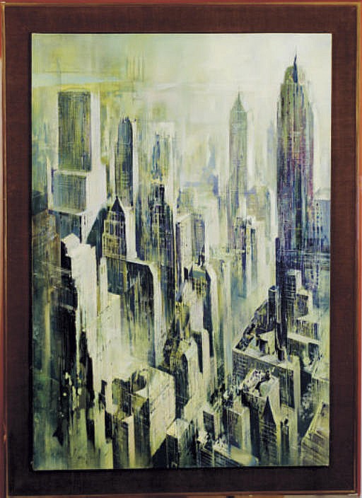 Jean Théobald Jacus comparable auction result: stagamites cityscape