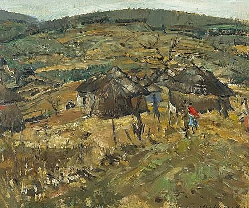 geoffrey terence charlesworth south african born 1930 african village · Bonhams · 2008-03-05 Geoffrey Terence Charlesworth comparable auction result: geoffrey terence charlesworth south african born 1930 african village