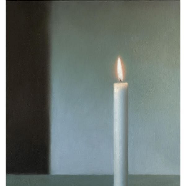m - Gerhard Richter , b. 1932 Kerze (Candle) oil on canvas comparable sale