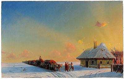 Ivan Konstantinovich Aivazovsky 1817-1900 Winter comparable sale