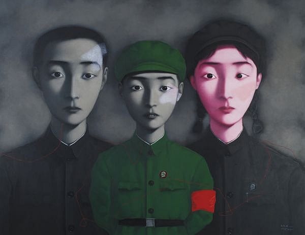 Xiaogang Zhang comparable auction result: zhang xiaogang b 1958 bloodline the big family no 3 oil on canvas