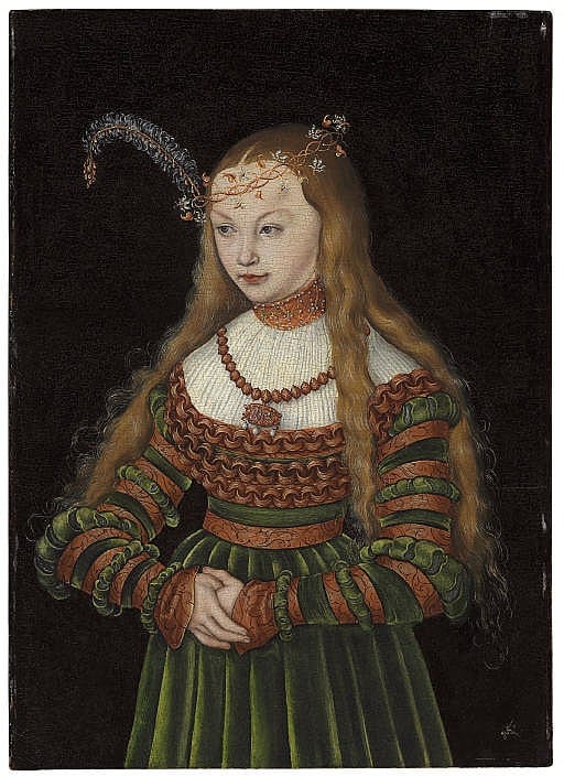 Portrait of Princess Sybille of Cleves, Wife of Johann Friedrich the Magnanimous of Saxony comparable sale