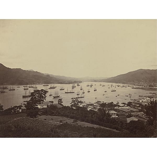 Charles Leander Weed comparable auction result: charles leander weed 1824 1903 harbor of nagasaki