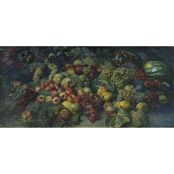 Georgy Gabashvili comparable auction result: georgy gabashvili gigo gabaev georgian 1862 1936 still life with fruit oil on canvas