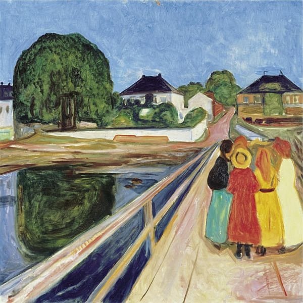 Edvard Munch comparable auction result: edvard munch 1863 1944 girls on a bridge oil on canvas